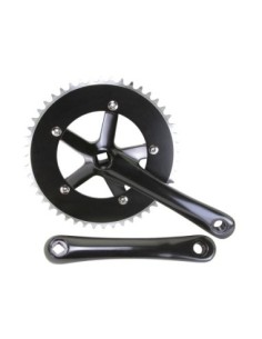 Alloy 8160 Track Crankset 48T x 170mm Black.